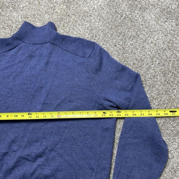 Polo Golf Ralph Lauren 100% Merino Wool Half-Zip Sweater XL Blue Pullover - Picture 8 of 8